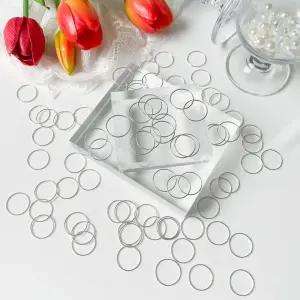 (925실버) 심플 민자 레이어드 열손가락 링 반지