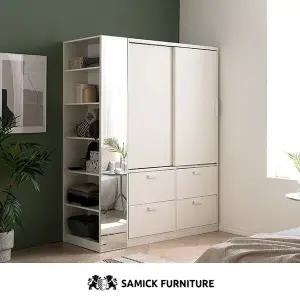 유니온 슬라이딩 옷장 A세트(서랍형+선반형)