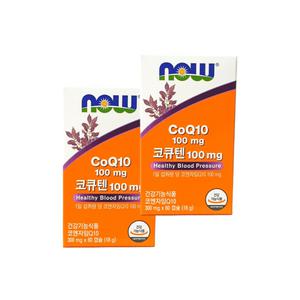 나우푸드 코큐텐 100mg코엔자임 Q10 60캡슐 x2개 4개월분