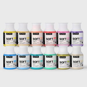 알파 소프트바디 아크릴물감 250ml 12색 (파스텔 세트)