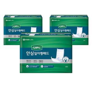 디펜드 안심 일자형패드 30개입  3팩