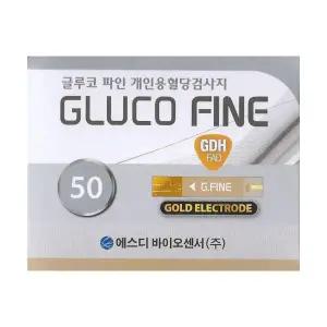 에스디바이오센서 글루코파인 혈당시험지 혈당측정검사지 1박스 50매 - 27년 08월