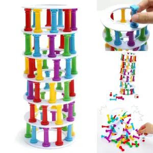 캐스비 탑쌓기놀이 보드게임 타워스태커 기둥쌓기 밸런스게임 균형감각 (3세이상)