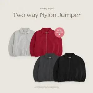 핫핑 [간절기템] 디토 밑단밴딩 오버핏 나일론 점퍼