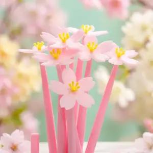 실리콘 벚꽃볼펜 판촉용 홍보용 귀여운 예쁜 재미있는 캐릭터 볼펜 중성펜 소량 인쇄 각인 제작 인쇄가능