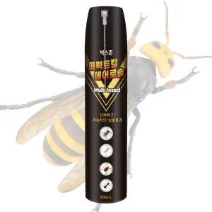 벅스존 퍼펙트킬 말벌 퇴치 에어로졸 벌 스프레이 500ml