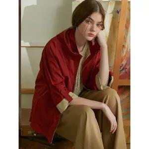 [마르조][오아로] [1종] 배색 트렌치 점퍼