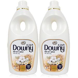 다우니 생화 향기 컬렉션 코튼 퓨어 러브 본품 1L 2개