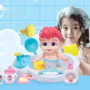 핑크퐁 베베핀 목욕놀이 세트 물이 나오는 욕조 장난감 어린이집 유치원 유아 조카 선물 어린이 아이