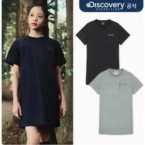[디스커버리키즈](김해점)여아 프레시벤트 경량 우븐 포켓 반팔 원피스 2종 택1 (속바지포함)