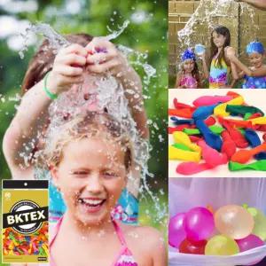 해피파티 미니 물풍선 물놀이 이벤트 행사 물폭탄 만들기 칼라 고무벌룬 (500개입)