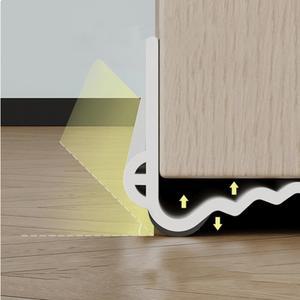 끼우면 되는 방문 틈새막이 방음 방풍 긁힘 및 소음방지 패드 3중블럭