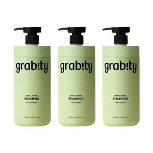 그래비티 엑스트라 스트롱 샴푸 475ml 3개 헤어 리프팅 볼륨 탈모완화 카이스트 특허