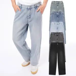 남자 청바지 밴딩 세미 와이드 (5컬러) 맞춤기장 신상 밴드바지 남성복 빅사이즈