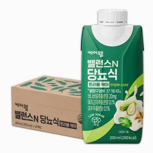 [공식] 케어웰 밸런스N 당뇨식 트리플케어 200ml 18팩 당뇨영양식 환자식 노인건강식