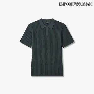 [롯데백화점]엠포리오아르마니 남성 숏 슬리브 폴로 니트(A515128003)