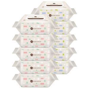 그린핑거 베베그로우 아기물티슈 캡 100매 10개