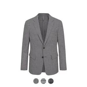 [앤드지] 투웨이 스트레치 울 씨어써커 슬림핏 투버튼 싱글 자켓_BZD2KG1102