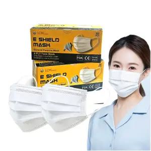 대한민국생산 이쉴드 마스크 대형 50매입 4중필터 덴탈 비말차단 3D입체공학구조 뛰어난통기성