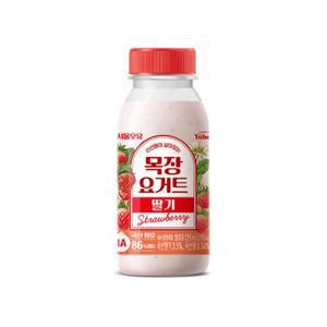 서울우유 신선함이 살아있는 목장요거트 딸기 요거트음료 225ml x 8개
