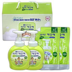 Lion 아이깨끗해 선물세트 본품 2개 + 리필 2개