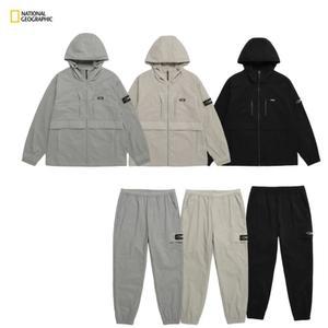내셔널 지오그래픽 트레이닝복 네셔널 디머 우븐 후드 점퍼 아웃도어룩 조거 팬츠 운동복 상하