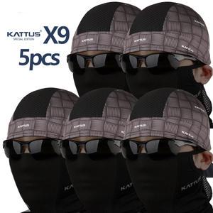 카투스 여름용 쪽모자 X9 LINE 5pcs 1세트 세트 두건 냉감소재 자전거 모자 조각모 스컬캡 사이클
