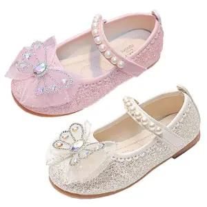 키즈트리 여아 아동 유아 키즈 초등 학생 플랫 슬립온 아동화 공주 반짝 구두 XZ-519