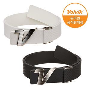 볼빅 VBEB 스트라이프 소가죽 남성 골프벨트