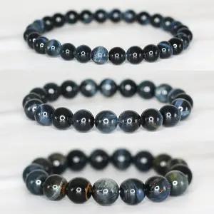 천연 청호안석 블루 타이거아이 AAA급 염주 원석팔찌 금전운 재물운 사업운 파워스톤