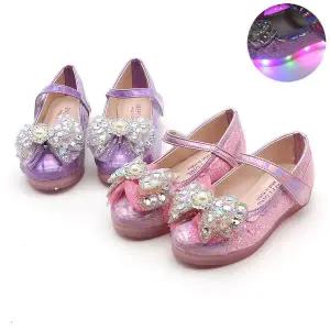 해피걸 꽃진주 여아 led구두 키즈 아기 유아구두