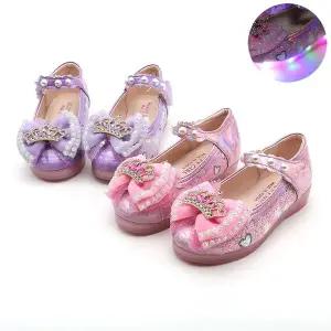 해피걸 왕관 여아 led구두 키즈 아기 유아구두