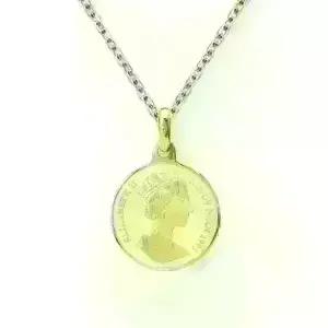 순금목걸이 여왕코인목걸이 15g+18K장식