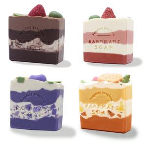 천연비누 CP 비건세안 친환경 보습 클렌징 트러블 가려움 비누선물 답례품 케익시리즈 4가지