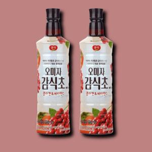 [기타] 오미자 감식초 효능 광야 늘감사 오미자감식초 베이스 970ml 2개