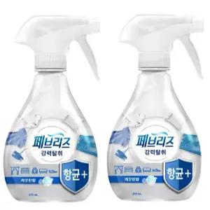 페브리즈 항균플러스 섬유탈취제 깨끗한향 본품 370ml 1개 + 산뜻한향 본품 370ml 1개