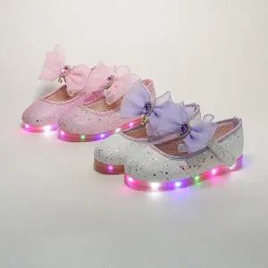 시크릿 등리본 여아 led구두 키즈 아기 유아구두