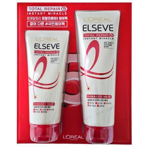 로레알파리 엘세브 토탈리페어5 인스턴트 미라클 헤어팩 세트 총 450ml (280ml + 170ml)
