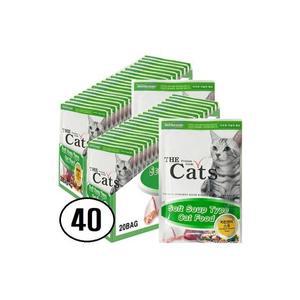 더캣츠 스프 치킨 연어 파우치 20개들이 2박스