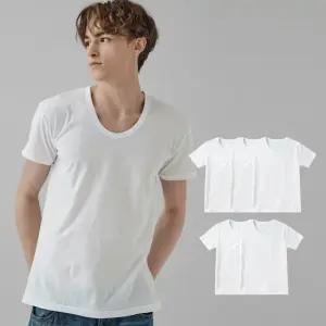 본사] 백색 5매입 반팔런닝 OEW0002