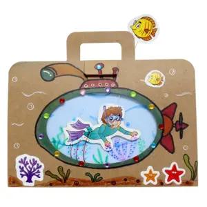 바다 속 친구들 입체 북아트/DIY노트/만들기수업재료/DIY수첩/나만의수첩/북아트수업재료/DIY북아