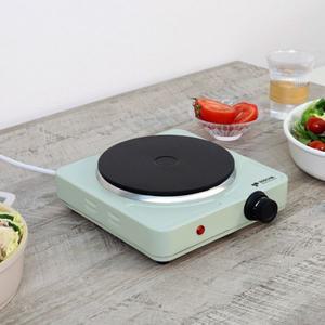 키친아트 핫플레이트 1구 전기레인지 휴대용 전기곤로 고화력 그린 KP-0562