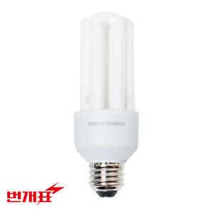 (무료배송) 번개표 삼파장 컴팩트전구 15W 주광색/화장실전구/현광등전구
