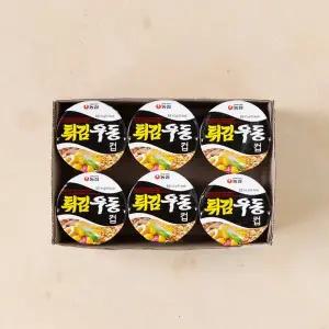 [농심] 튀김우동 컵 (62g*6입)
