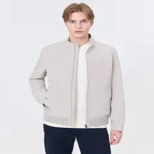 헤지스 남성 24FW [반값세일][스테디셀러]베이지 포켓배색 면혼방 캐주얼점퍼 WHJU4C303I3