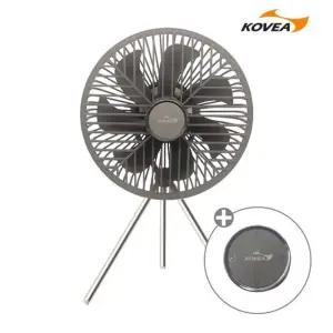 코베아 트리벳 10형 리모컨 무선선풍기 KECO9DT-07 캠핑용 보조배터리기능 7엽날개 LED라이트