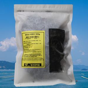 완도 미역귀 효능 후코이단 말린 미역귀 간식 100g