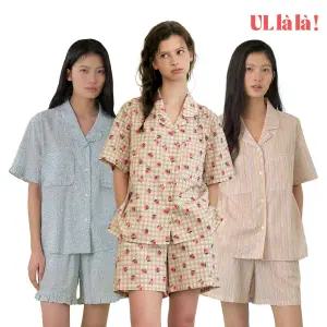 [울랄라]베이직라인 12종 신규 런칭 | M/L사이즈 반팔 데일리 파자마 ! 자체제작 라운지웨어/홈웨어 고퀄리티/잠옷