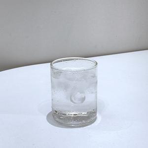 홈카페 카페용 내열유리 이중바닥 와이드 카페유리컵 유리잔 400ml