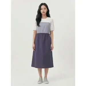 [올리비아하슬러]네이비 하슬러 줄무늬 배색 원피스 OHCMOP302_P385620908